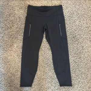 Athleta Cropped Black Leggings